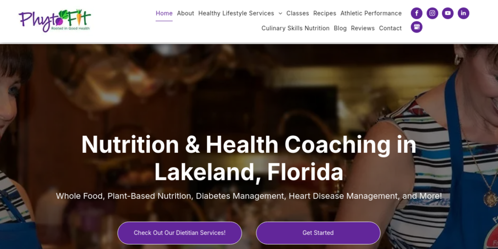 Dietitian Website Design 21 Phyto Fit