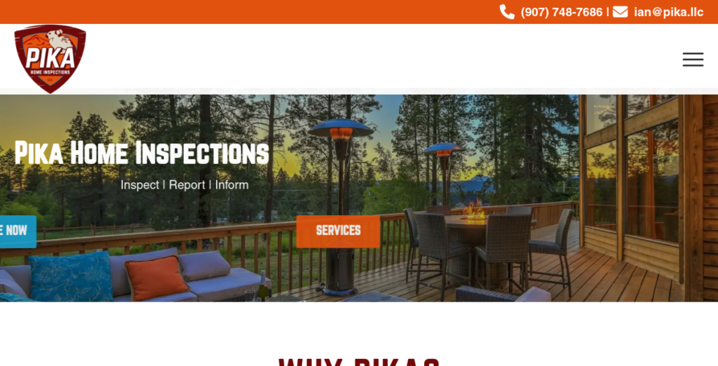 Home inspector Website Design 16 Pika LLC