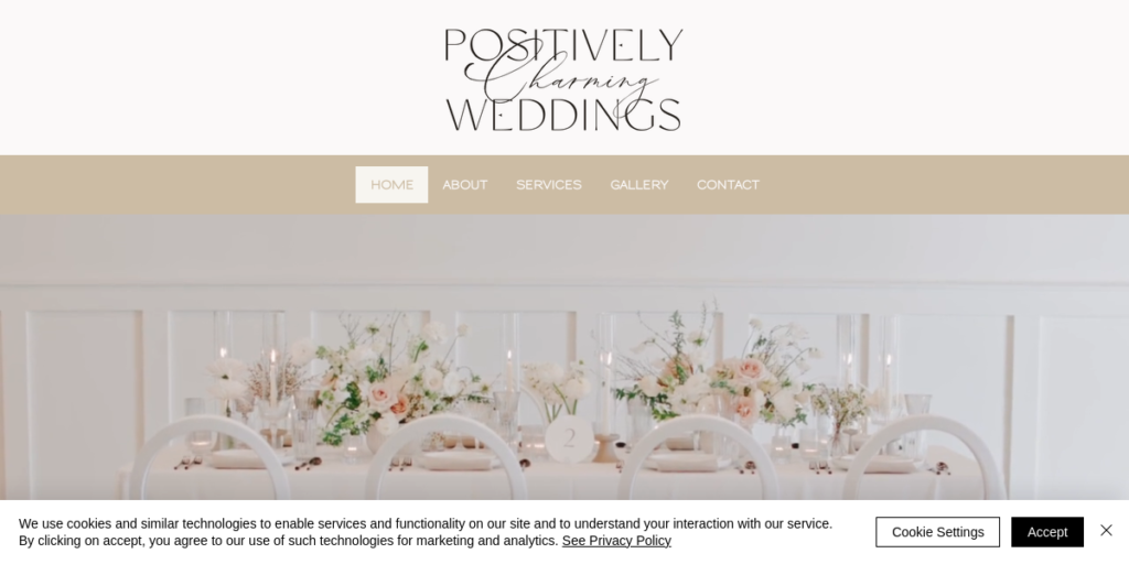 Wedding Planner Website Design 29 Positively Charming Weddings