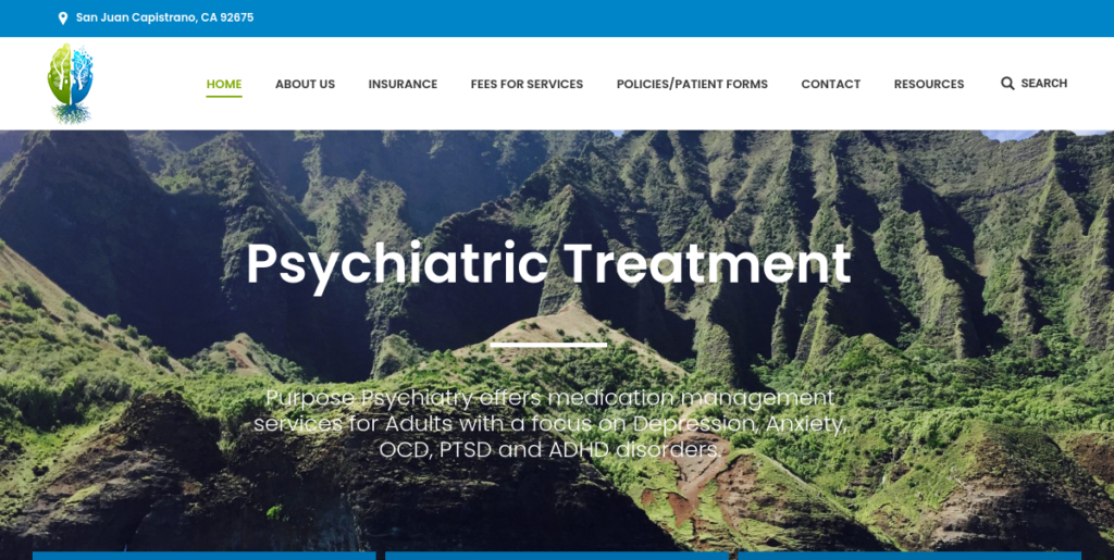 Psychiatrist Website Design 6 Purpose Psychiatry