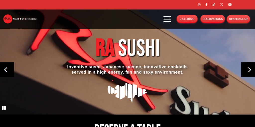 Sushi Restaurant Website Design 17 Ra Sushi