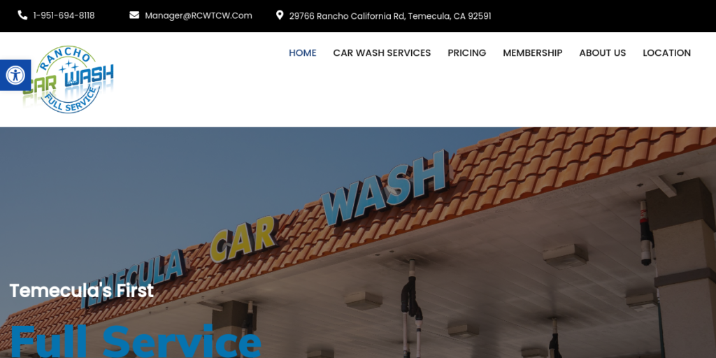 Car Wash Website Design 8 Rancho Car Wash