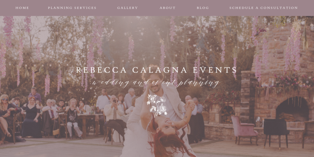Wedding Planner Website Design 17 Rebecca Calagna
