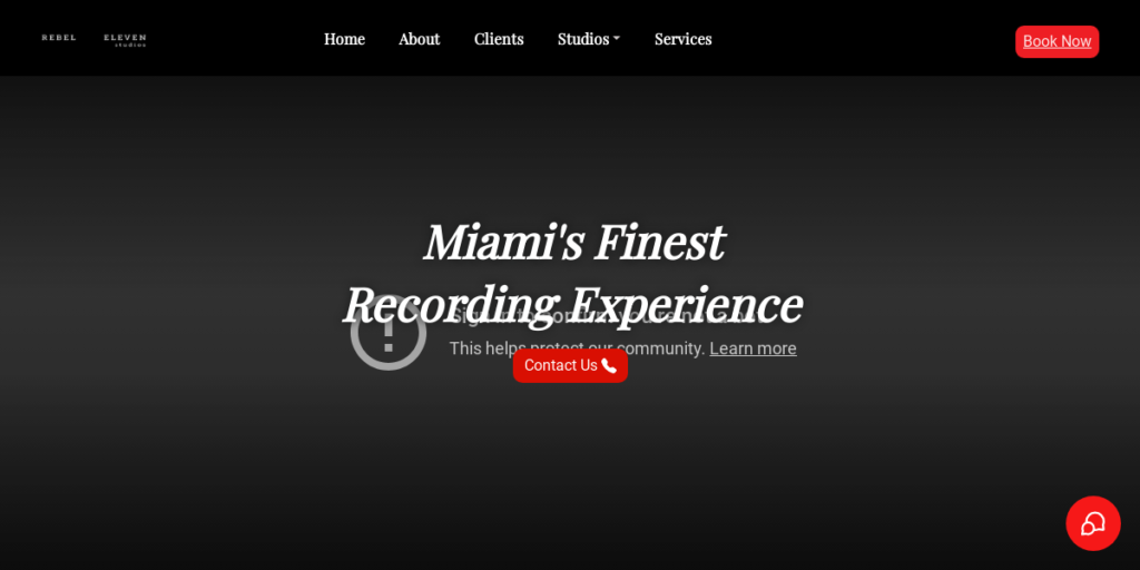 Recording Studio Website Design 7 Rebel 11 Studios