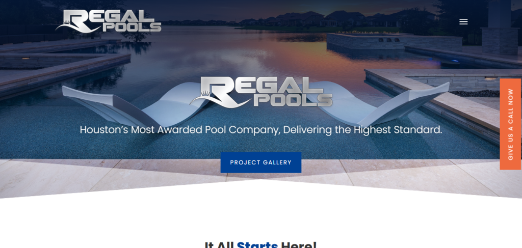 Swimming Pool Contractor Website Design 33 Regal Pool Design