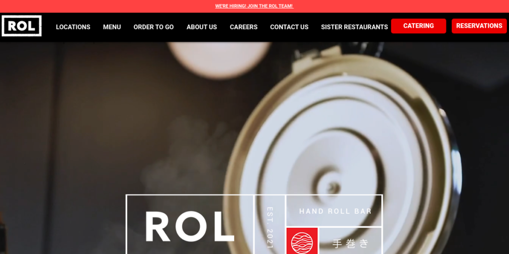 Sushi Restaurant Website Design 19 Rol Hand Roll
