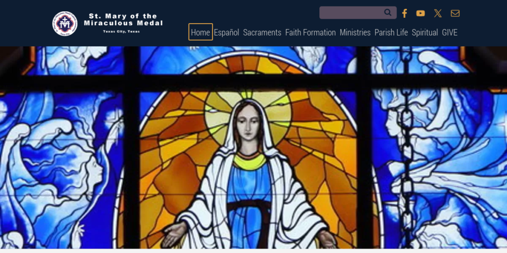 Catholic Church Website Design 27 ST Mary cctc