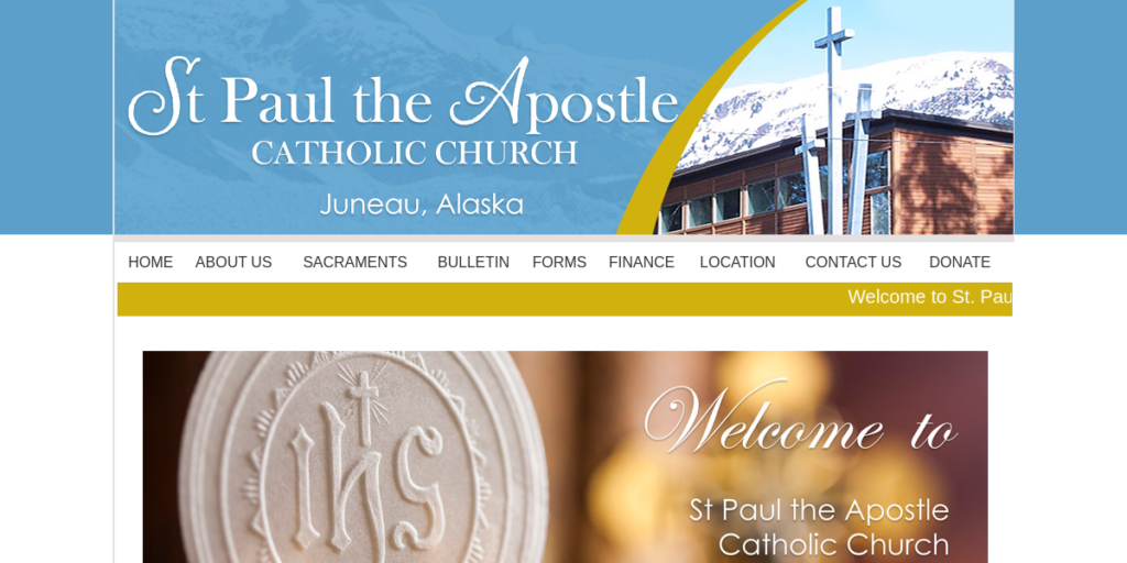 Catholic Church Website Design 12 ST Paul sjuneau