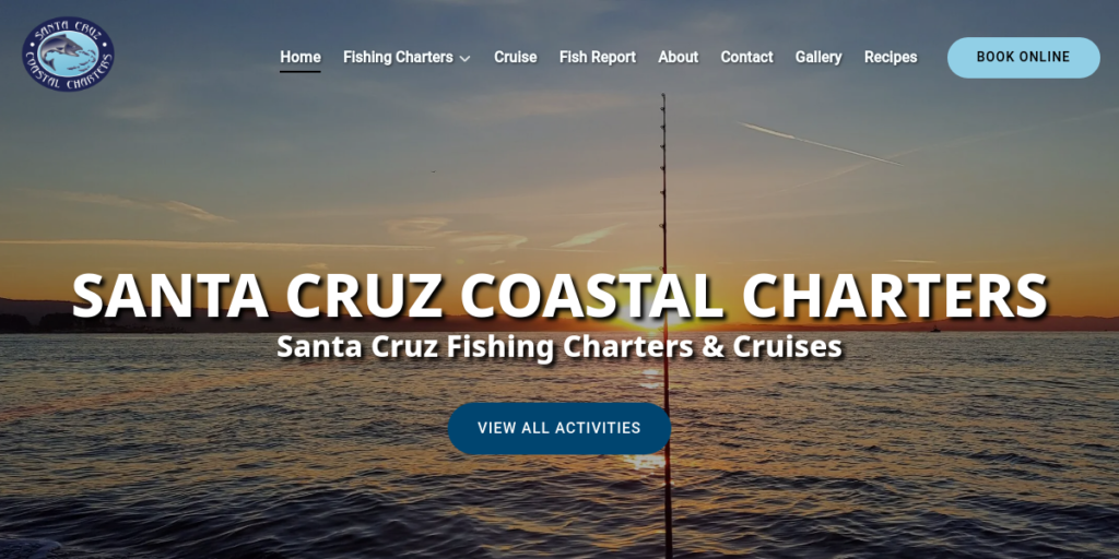 Fishing Charter Web Design 6 Santa Cruz Coastal Charters