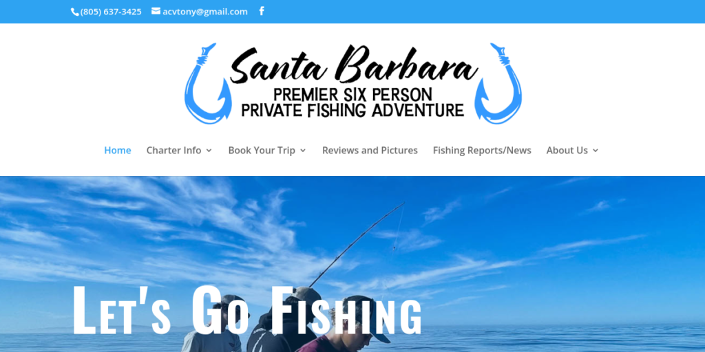 Fishing Charter Web Design 3 Santabar Bara Fishing Trips