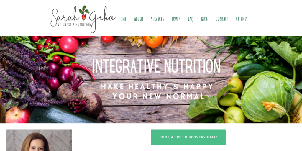 Dietitian Website Design 16 Sarah Geha Wellness