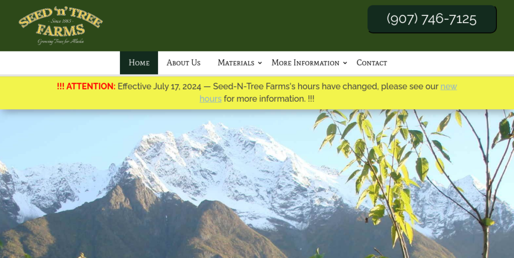 Plant Nursery Website Design 9 Seed N Treeak
