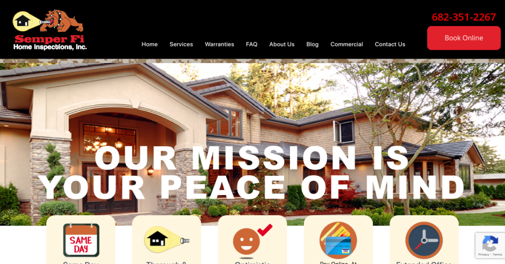 Home inspector Website Design 31 Semperfi Home inspections