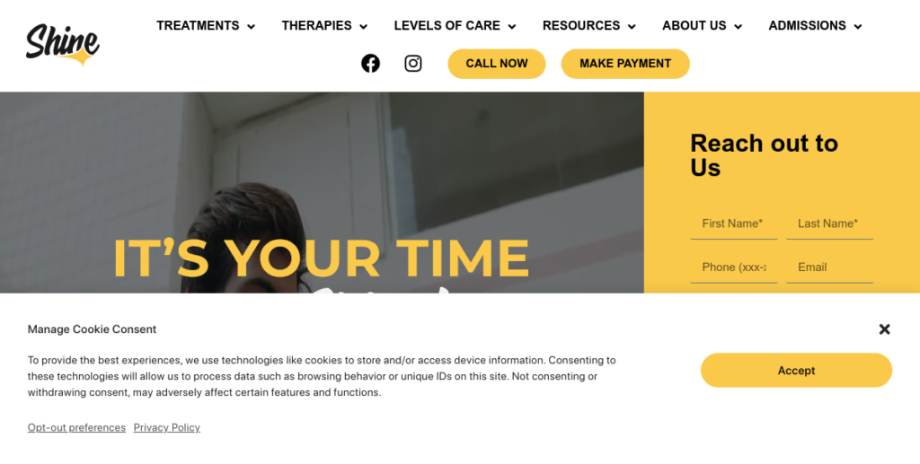 Psychiatrist Website Design 8 Shine Mh