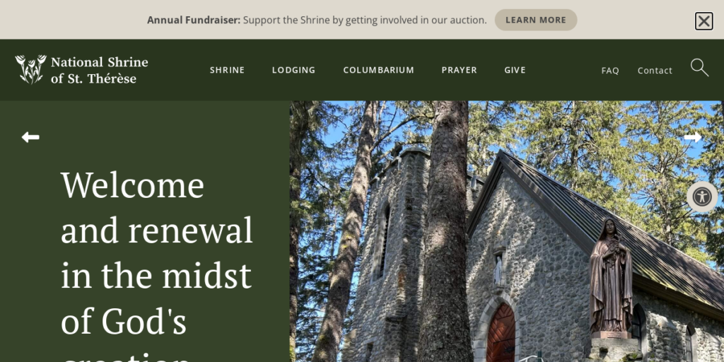 Catholic Church Website Design 9 Shrine of sainttherese