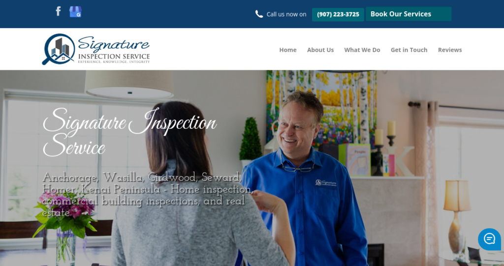 Home inspector Website Design 37 Signature inspection Service
