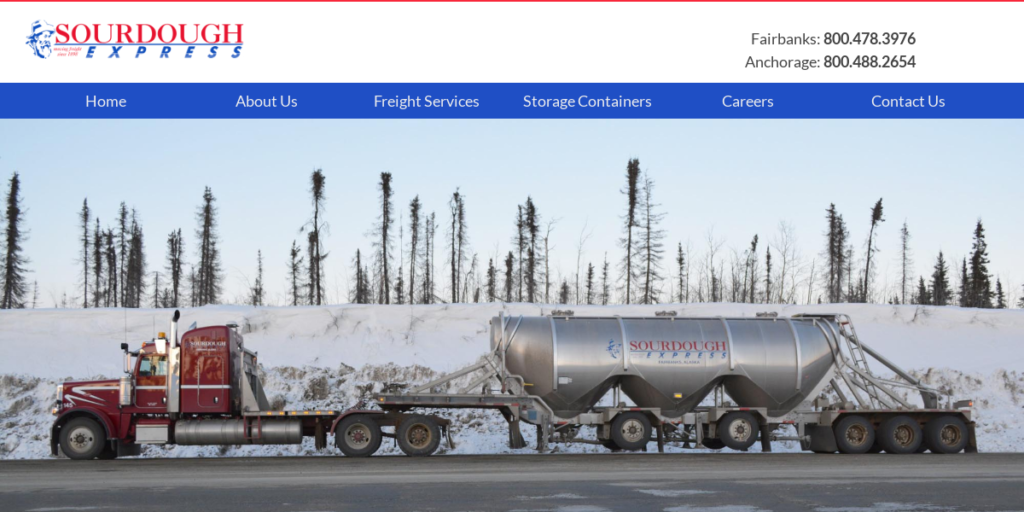 Trucking Company Website Design 13 Sourdough Express