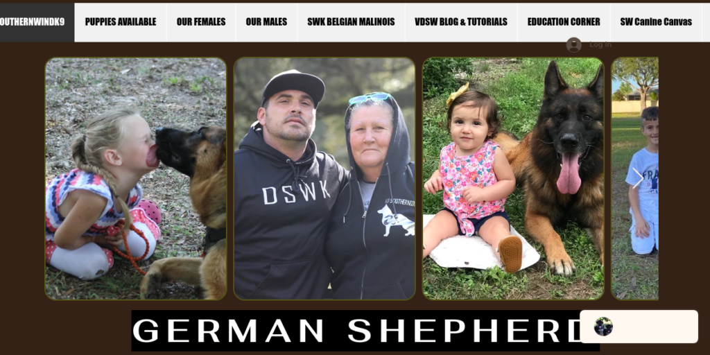 Dog Breeder Website Design 9 South Ernwind k9