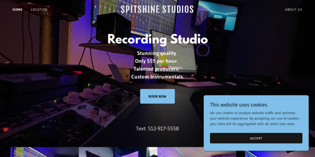 Recording Studio Website Design 28 Spitshine Studios