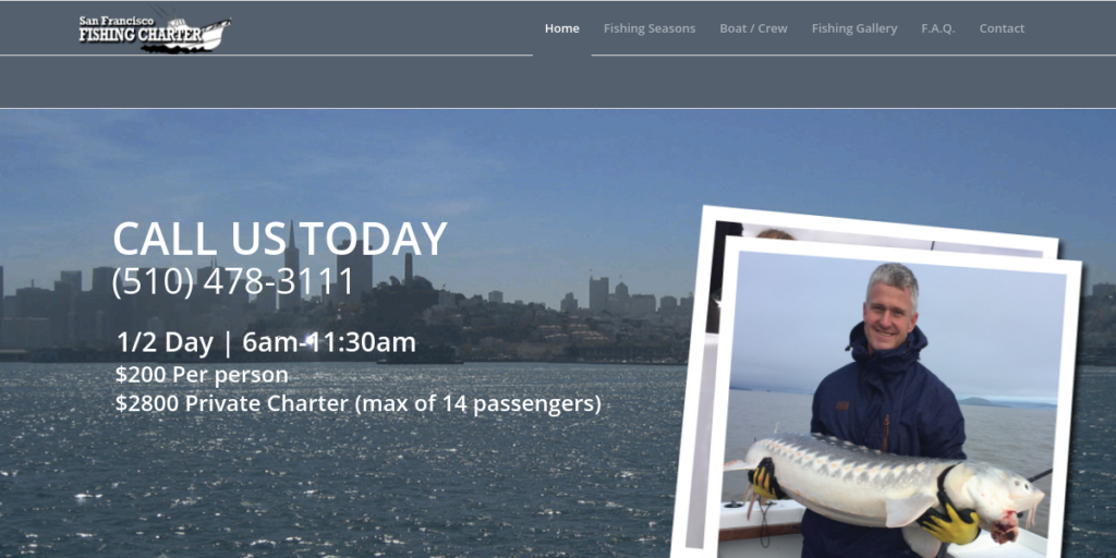 Fishing Charter Web Design 13 Sport fishing SF