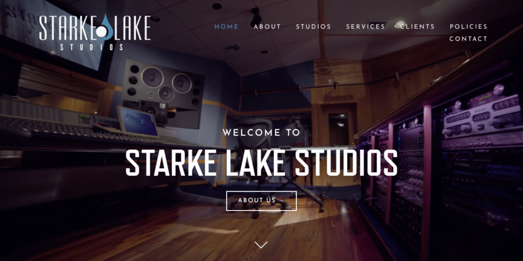 Recording Studio Website Design 5 Starke Lake Studios
