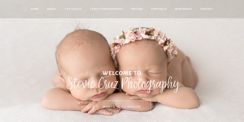 Newborn Photography Website Design 8 Stevie Cruz Photography