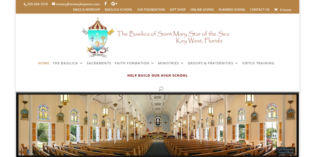 Catholic Church Website Design 4 Stmary key West