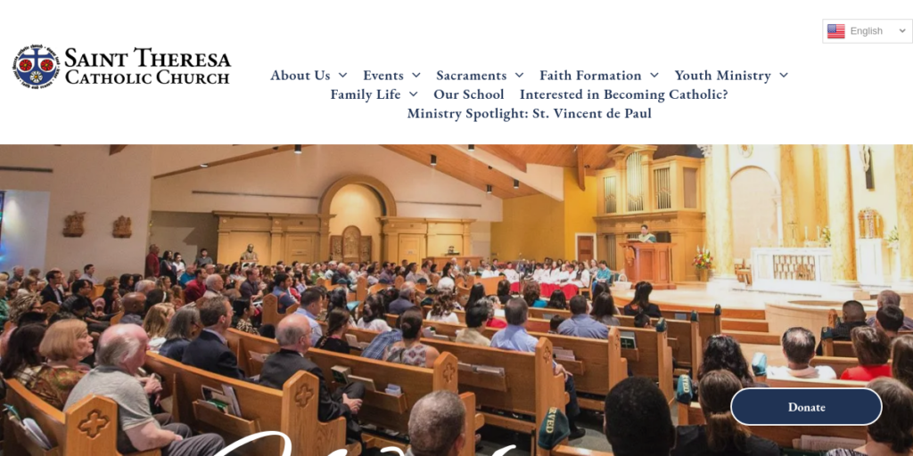 Catholic Church Website Design 30 Sugar Land Catholic