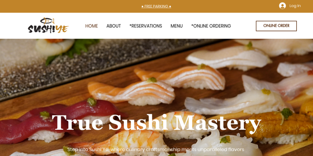 Sushi Restaurant Website Design 16 Sushi Yela