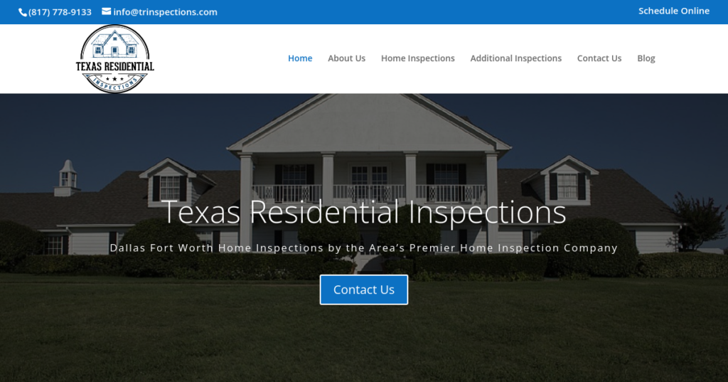 Home inspector Website Design 32 TX inspections