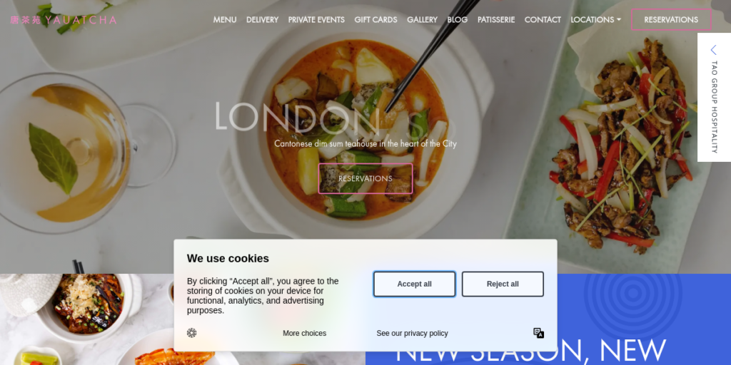 Chinese Restaurant Website Design 22 Tao Group