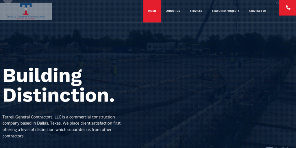 General Contractor Website Design 30 Terrell GC