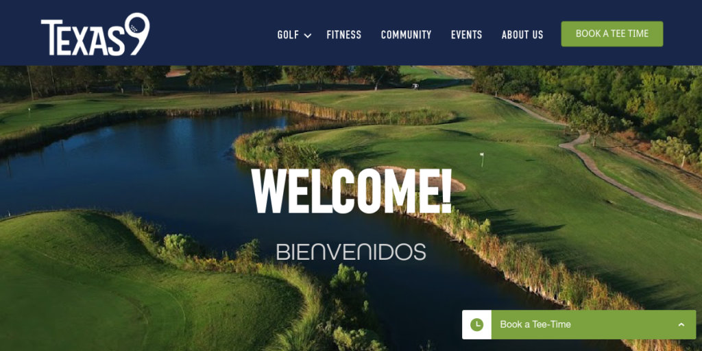 Golf Course Website Design 20 Texas 9