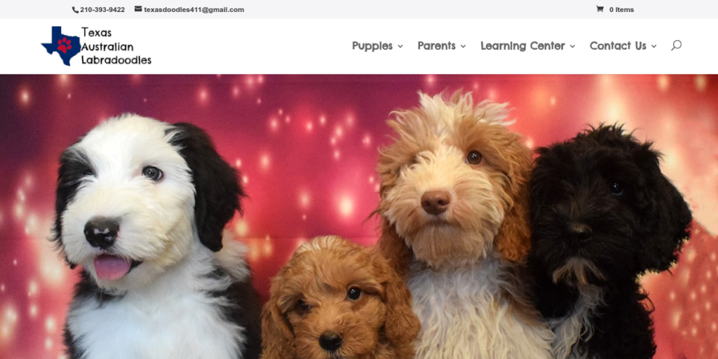 Dog Breeder Website Design 29 Texas Australian Labra Doodles