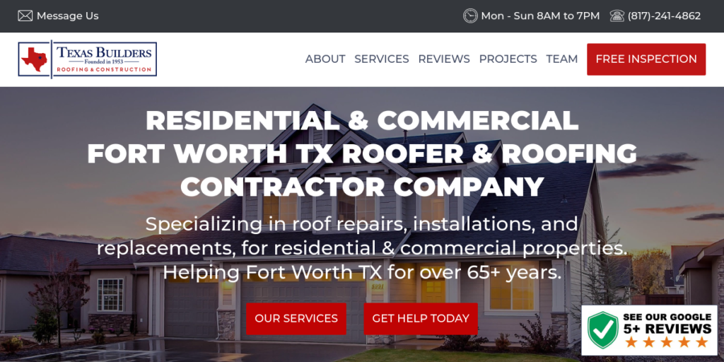 General Contractor Website Design 31 Texas Builders
