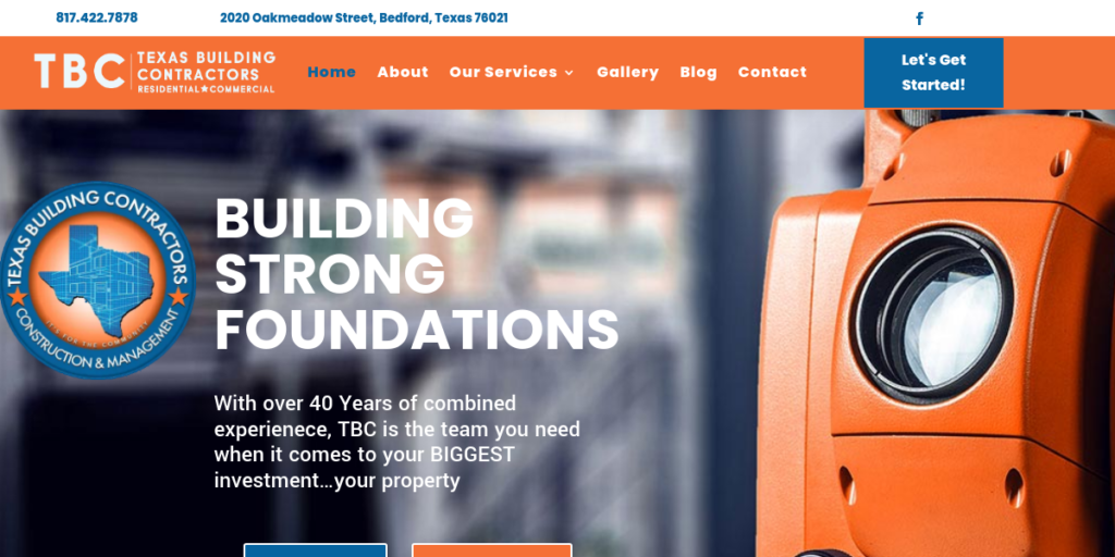 General Contractor Website Design 4 Texas Building Contractors
