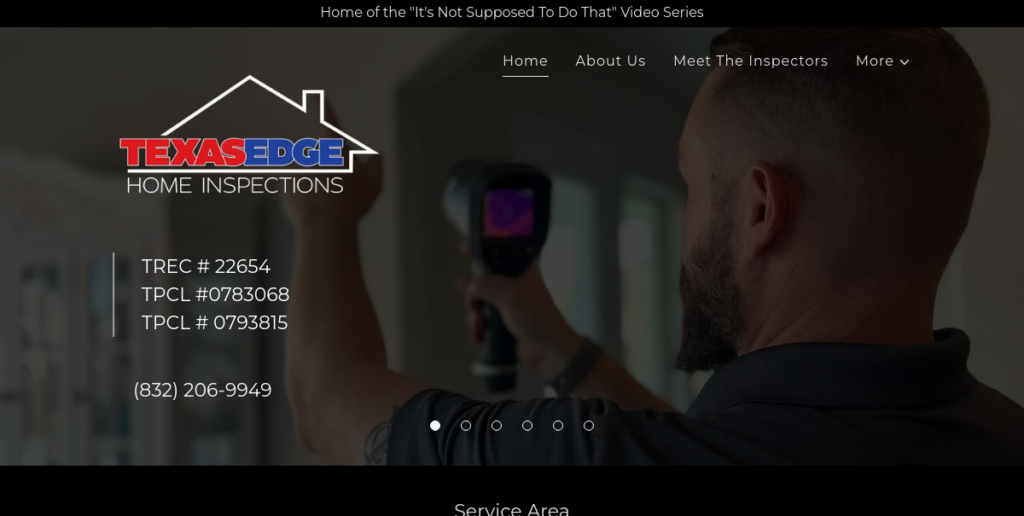 Home inspector Website Design 10 Texas Edge inspect