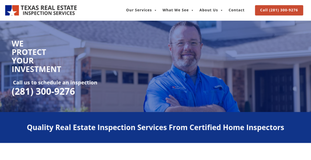 Home inspector Website Design 23 Texas Real Estate Inspections