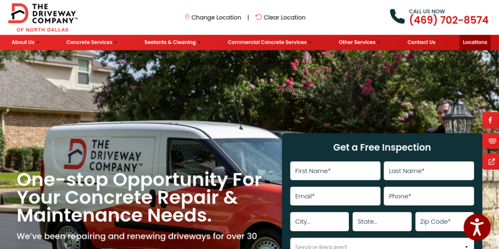 Driveway Contractor Website Design 2 The Driveway Company