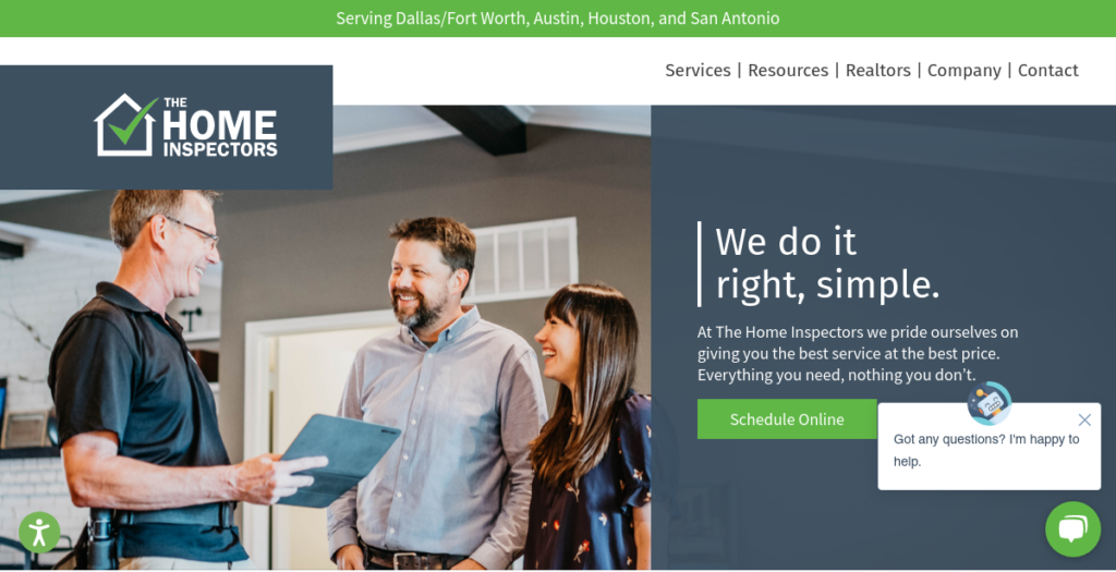 Home inspector Website Design 19 The Home Inspectors TX