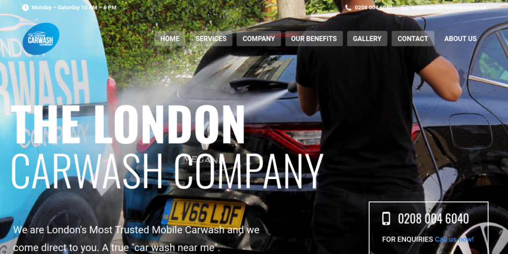 Car Wash Website Design 27 The London Car Wash