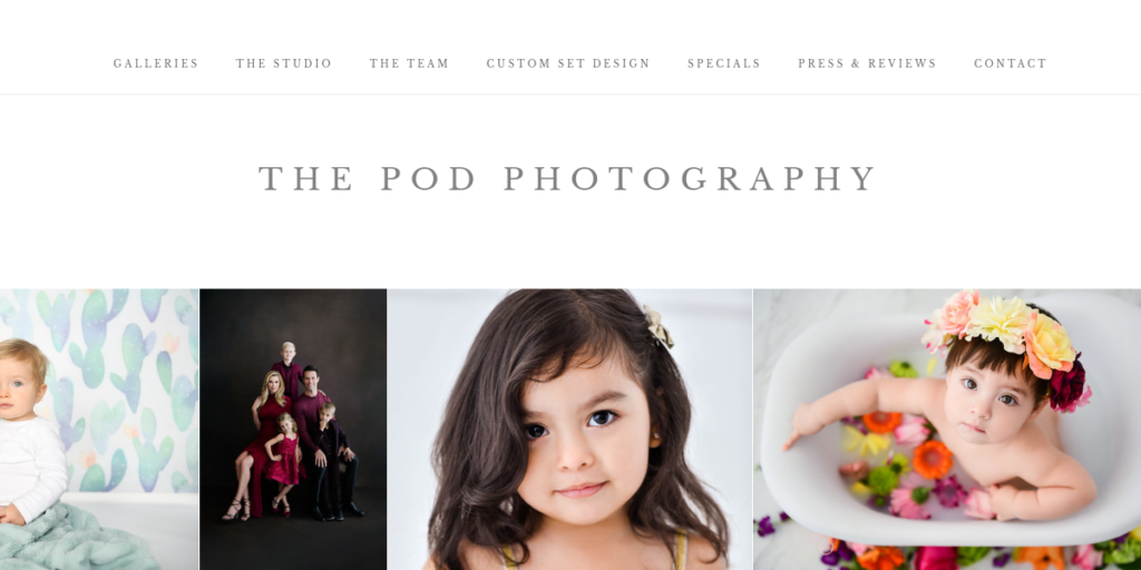 Newborn Photography Website Design 2 The Pod Photo