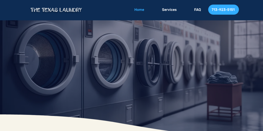 Laundry Website Design 14 The Texas Laundry