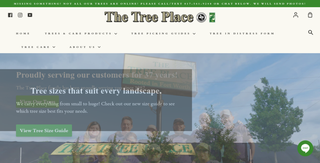 Plant Nursery Website Design 18 The Tree Place