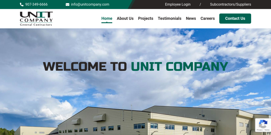 General Contractor Website Design 7 Unit Company