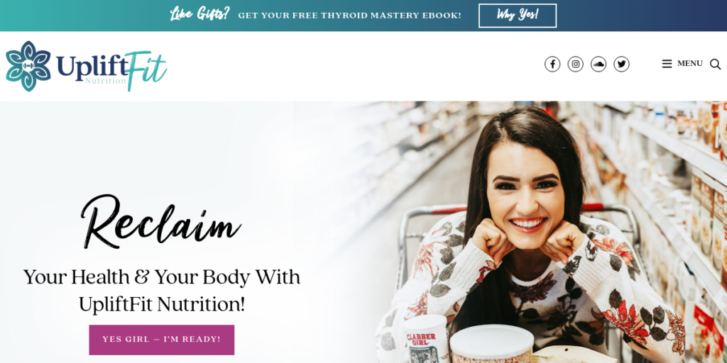 Dietitian Website Design 22 UpLift fit Nutrition