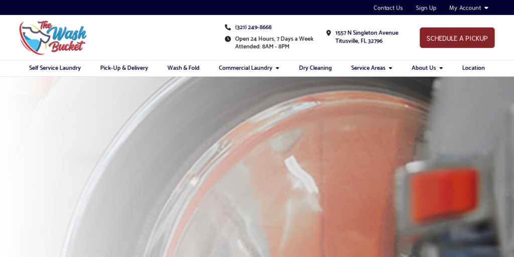 Laundry Website Design 10 Wash Bucket USA
