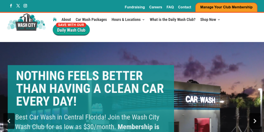 Car Wash Website Design 19 Wash City Car Wash