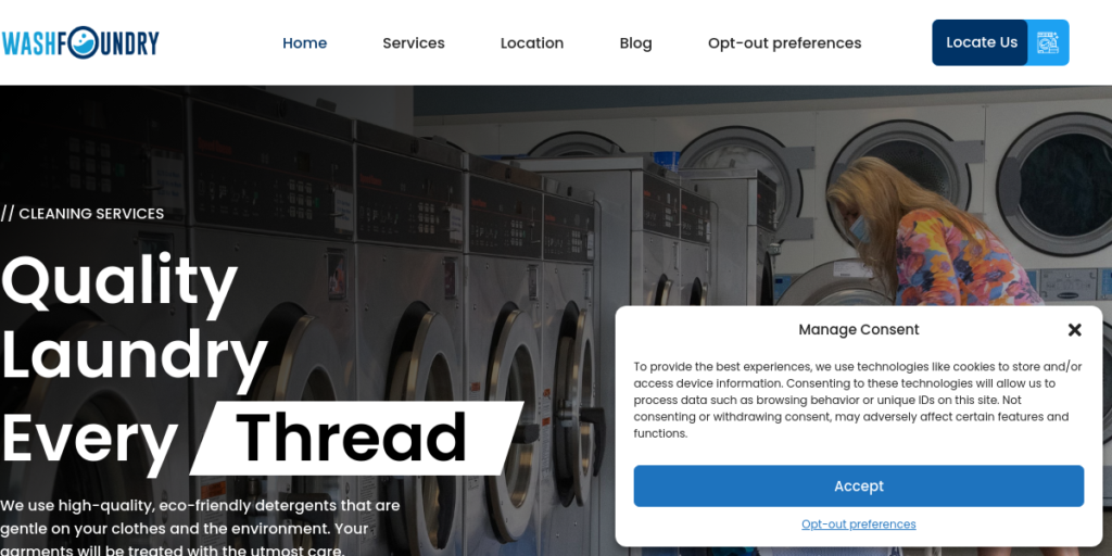 Laundry Website Design 4 Wash Foundry