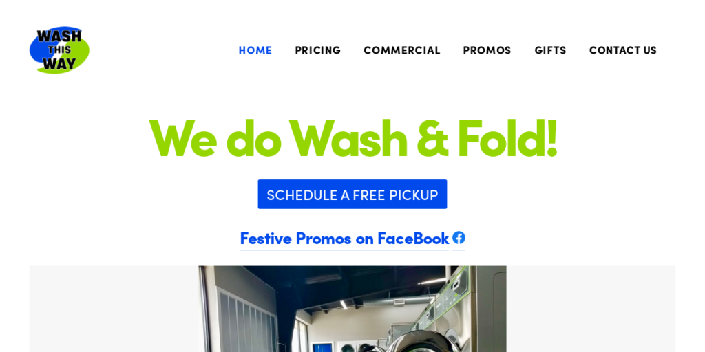 Laundry Website Design 19 Wash this Way Abilene